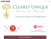 Tablet Screenshot of clearlyunique.net
